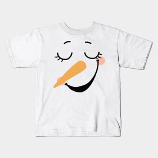 Christmas Snowman Design 001 Kids T-Shirt